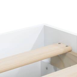 Berkfield Home Bed Frame with Drawers without Mattress White 180x200 cm Super King - thumbnail 9