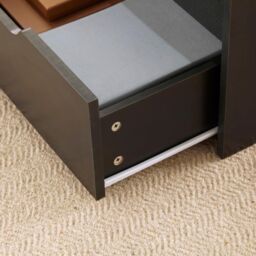Home Source Wooden Coffee Table With Lift Up Top & 2 Large Storage Drawers in Black - thumbnail 3