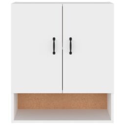 Berkfield Home Wall Cabinet White 60x31x70 cm Engineered Wood - Size: 60 x 31 x 70 cm - thumbnail 5