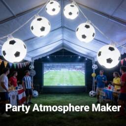 KORVIXA white 6m 40 LED Football Light String Solar - Size: 100 cm - thumbnail 1