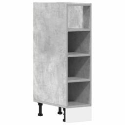 Berkfield Home Bottom Cabinet Concrete Grey 20x44, 5x81, 5 cm Engineered Wood - thumbnail 2