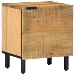 Berkfield Home Bedside Cabinet Brown 40x33x46 cm Solid Wood Mango - Size: 40 x 33 x 46 cm - thumbnail 1