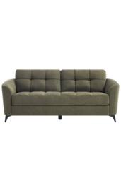 More4Homes Solna 3 Seater Scandi Style Fabric Living Room Sofa in Green - thumbnail 3