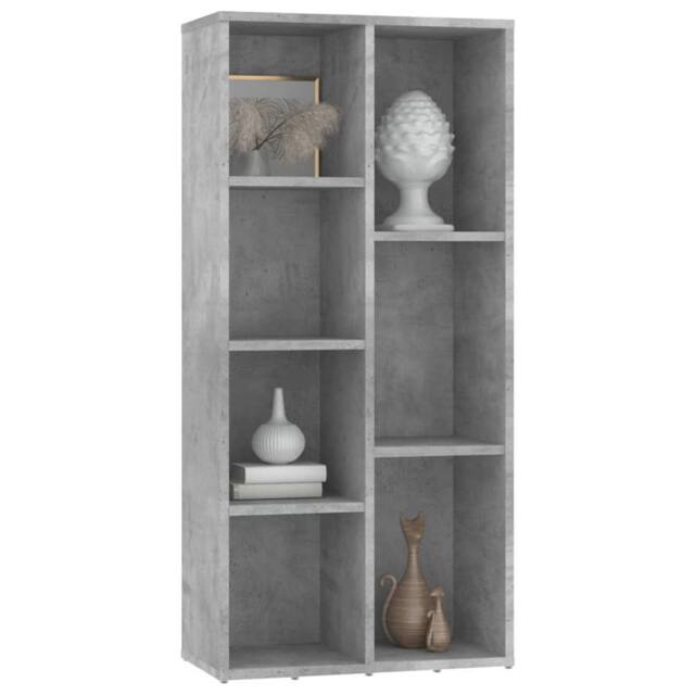 Berkfield Home Classic Book Cabinet Concrete Grey 50x25x106 cm Engineered Wood - Size: 50 x 25 x 106 cm - image 1