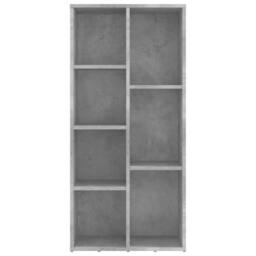 Berkfield Home Classic Book Cabinet Concrete Grey 50x25x106 cm Engineered Wood - Size: 50 x 25 x 106 cm - thumbnail 4