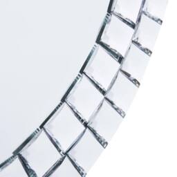 Berkfield Home Wall Mirror 40 cm Tempered Glass in Silver - thumbnail 3