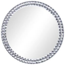 Berkfield Home Wall Mirror 40 cm Tempered Glass in Silver - thumbnail 2