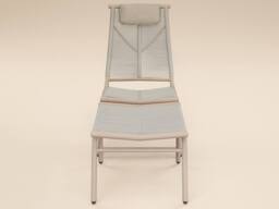 Solace+Co Esen Garden Lounge Chair with Footstool Beige - thumbnail 4