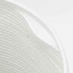 Berkfield Home Storage Basket with Lid White & Black √ò40x35 cm Cotton - Size: 40x35 cm - thumbnail 7
