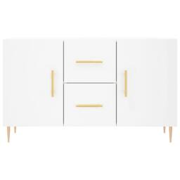 Berkfield Home Sideboard White 100x36x60 cm Engineered Wood - Size: 100 x 36 x 60 cm - thumbnail 6