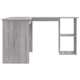 Berkfield Home Corner Desk Grey Sonoma 120x140x75 cm Engineered Wood - Size: 120 x 140 x 75 cm - thumbnail 5