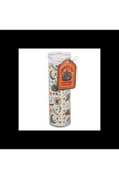 KDMD Toasted Pumpkin Folk Print Glass Tube Scented Candle - thumbnail 2