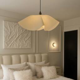 CGC Lighting Flora 78cm Cream Large Floppy Fabric Lampshade - thumbnail 7