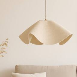 CGC Lighting Flora 78cm Cream Large Floppy Fabric Lampshade