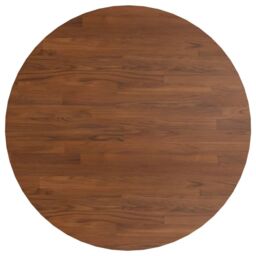 Berkfield Home Round Table Top Dark Brown Ã˜80x1.5 cm Treated Solid Wood Oak - Size: 80x1.5 cm - thumbnail 2