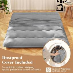EONLION 200x150x10cm King Size Floor Mattress Futon in Grey - thumbnail 4