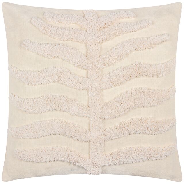 Furn Dakkota 100% Cotton Tufted Cushion in Natural - Size: 45 cm x 45 cm - image 1