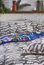 Furn Amanita Abstract Mushroom Duvet Cover Set in Cobalt - Size: Double - thumbnail 4