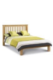 Julian Bowen Amsterdam Low Footend Solid Oak Bed in Natural - Size: Super King - thumbnail 3