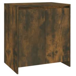 Berkfield Home 3 Piece Sideboard Smoked Oak Engineered Wood in Brown - thumbnail 5