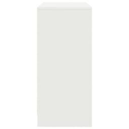 Berkfield Home Sideboard with Drawer White 80x34x76 cm Engineered Wood - Size: 80 x 34 x 76 cm - thumbnail 7