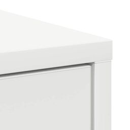 Berkfield Home Sideboard with Drawer White 80x34x76 cm Engineered Wood - Size: 80 x 34 x 76 cm - thumbnail 9