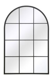 "MirrorOutlet Black Metal Framed Arched Window Wall Mirror 47"" X 31"" (120CM X 80CM) - Size: 1 Pack" - thumbnail 5