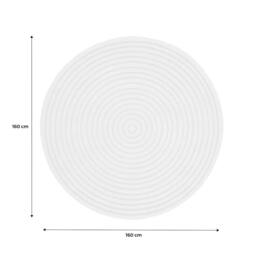 sweeek 160cm Interior Rug With Raised Circles In Cream - Size: 100 cm x 160 cm - thumbnail 6