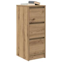 Berkfield Home Sideboard Artisan Oak 29.5x34x76 cm Engineered Wood in Brown - thumbnail 4