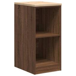 Berkfield Home Garage Storage Cabinet Brown Oak 40x51x85 cm Solid Wood Pine - Size: 40 x 51 x 85 cm - thumbnail 1