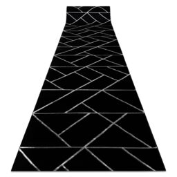 RugsX Exclusive Emerald Runner in Black - Size: 100 cm x 120 cm - thumbnail 1