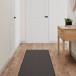 Berkfield Home Elegant Carpet Runner Sisal Look Anthracite 50x250 cm in Dark Grey - Size: 100 cm diameter - thumbnail 2
