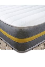 Starlight Beds Lunar Luxe Hybrid Mattress Soft Feel Memory Foam & Spring Support in White - Size: Small Double - thumbnail 2