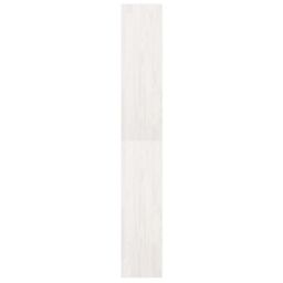 Berkfield Home Book Cabinet/Room Divider White 40x30x199 cm Solid Pinewood - Size: 40 x 30 x 199 cm - thumbnail 6