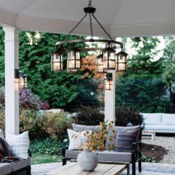 Netlighting Hinkley Lakehouse Outdoor Wall Lantern Aged Zinc with Driftwood Grey IP44 - thumbnail 5