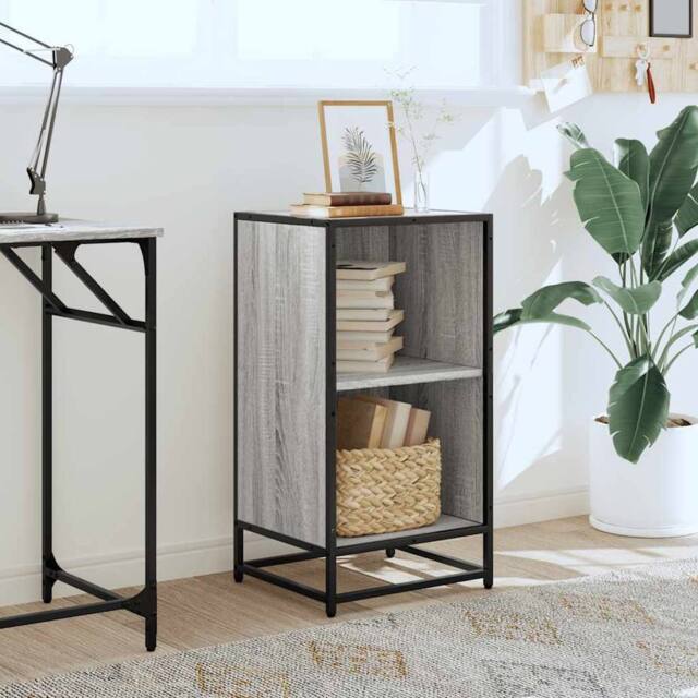 Berkfield Home Modern Book Cabinet Grey Sonoma 40x35x76 cm Engineered Wood - Size: 40 x 35 x 76 cm - image 1