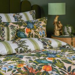 Furn Leilani Printed Floral Duvet Cover Set - Size: King - thumbnail 4