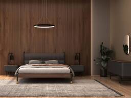 Angel Cerda Chest of Drawers - Dark Grey Matt MDF, Walnut Top - thumbnail 5
