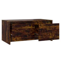 Berkfield Home Modern Coffee Table Smoked Oak 90x50x41.5 cm Engineered Wood in Brown - thumbnail 7