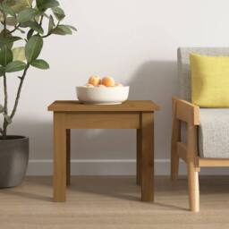 Berkfield Home Coffee Table Honey Brown 35x35x30 cm Solid Wood Pine - Size: 35 x 35 x 30 cm - thumbnail 5