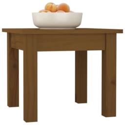 Berkfield Home Coffee Table Honey Brown 35x35x30 cm Solid Wood Pine - Size: 35 x 35 x 30 cm - thumbnail 6