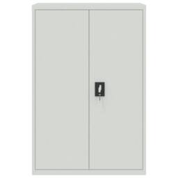 Berkfield Home File Cabinet Light Grey 90x40x180 cm Steel - Size: 90 x 40 x 180 cm - thumbnail 8