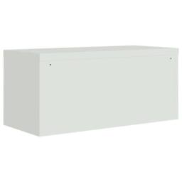 Berkfield Home File Cabinet Light Grey 90x40x180 cm Steel - Size: 90 x 40 x 180 cm - thumbnail 6