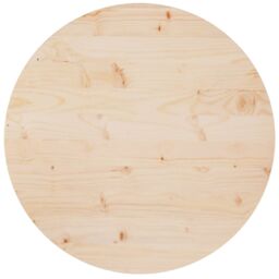 Berkfield Home Table Top Ã˜70x2.5 cm Solid Wood Pine in Brown - Size: 70x2.5 cm