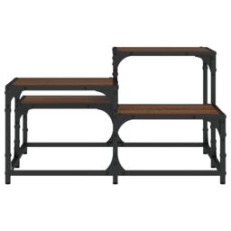Berkfield Home Coffee Table Brown Oak 68x68x40 cm Engineered Wood - Size: 68 x 68 x 40 cm - thumbnail 5