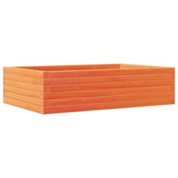 Berkfield Home Decorative Garden Planter Wax Brown 90x60x23 cm Solid Wood Pine in Burnt Orange - Size: 90 x 60 x 23 cm - thumbnail 7