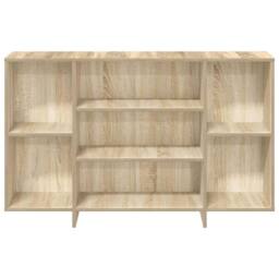 Berkfield Home Sideboard Sonoma Oak 120x30x75 cm Engineered Wood in Beige - Size: 120 x 30 x 75 cm - thumbnail 5