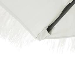 Berkfield Home Garden Parasol with Steel Pole White 288x288x225 cm - Size: 288 x 288 x 225 cm - thumbnail 9