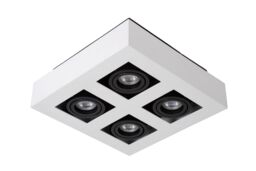 Lucide 'XIRAX' Dimmable Stylish Rotatable Indoor Ceiling Spotlight GU10 in White - thumbnail 2