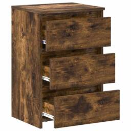 Berkfield Home Decorative Bed Cabinets 2 pcs Smoked Oak 40x35x62.5 cm Engineered Wood in Brown - thumbnail 5